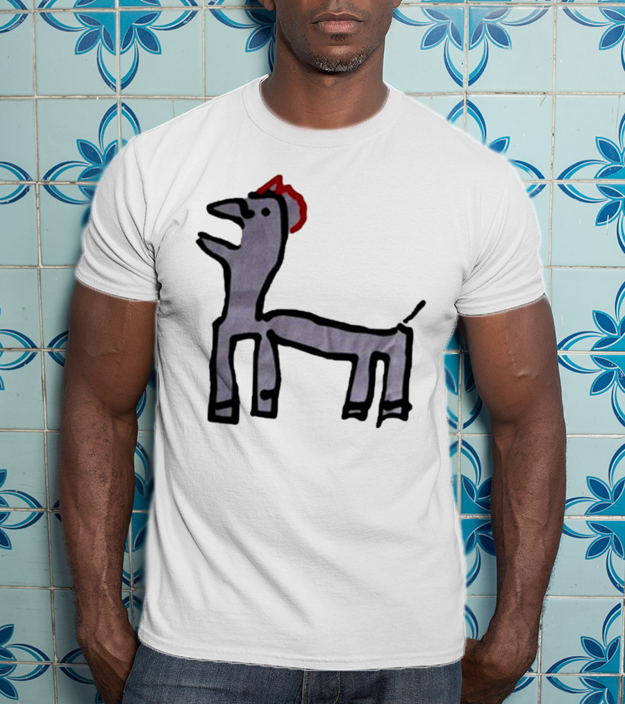 Jeremy Frieser Kimpie Paarntie Drawing With Red Mane T-Shirt