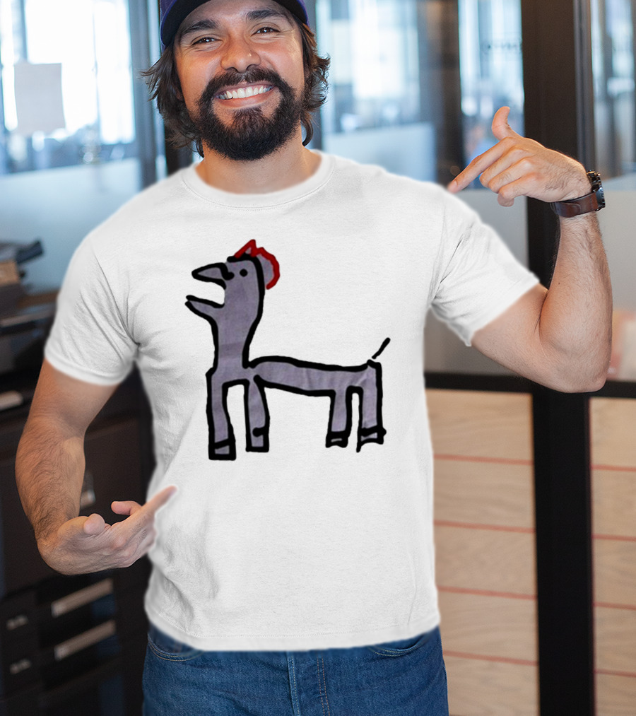 Jeremy Frieser Kimpie Paarntie Drawing With Red Mane T-Shirt