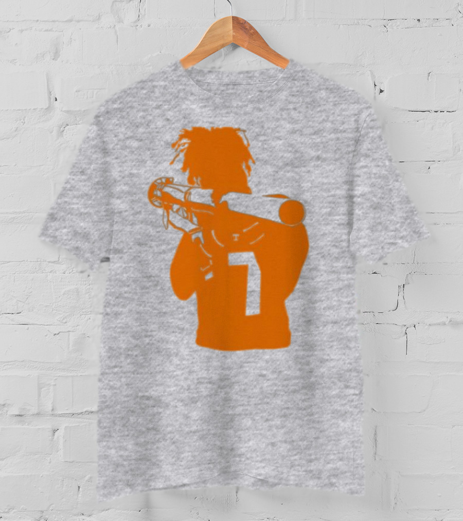 Bigorangeheupel Bazooka Joe 7 Football Player T-Shirt