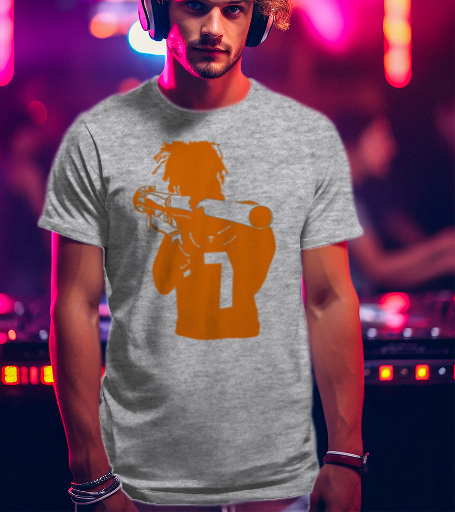 Bigorangeheupel Bazooka Joe 7 Football Player T-Shirt