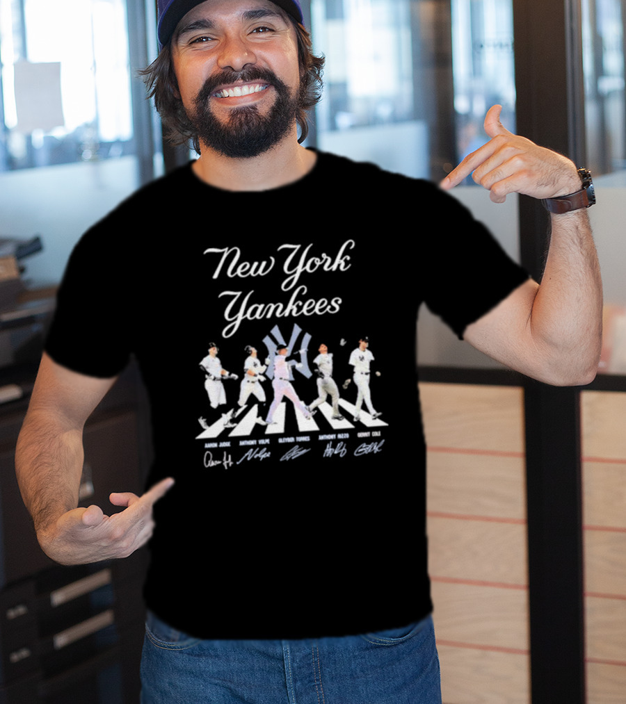 New York Yankees Aaron Judge Anthony Volpe Gleyber Torres Anthony Rizzo Gerrit Cole T-Shirt