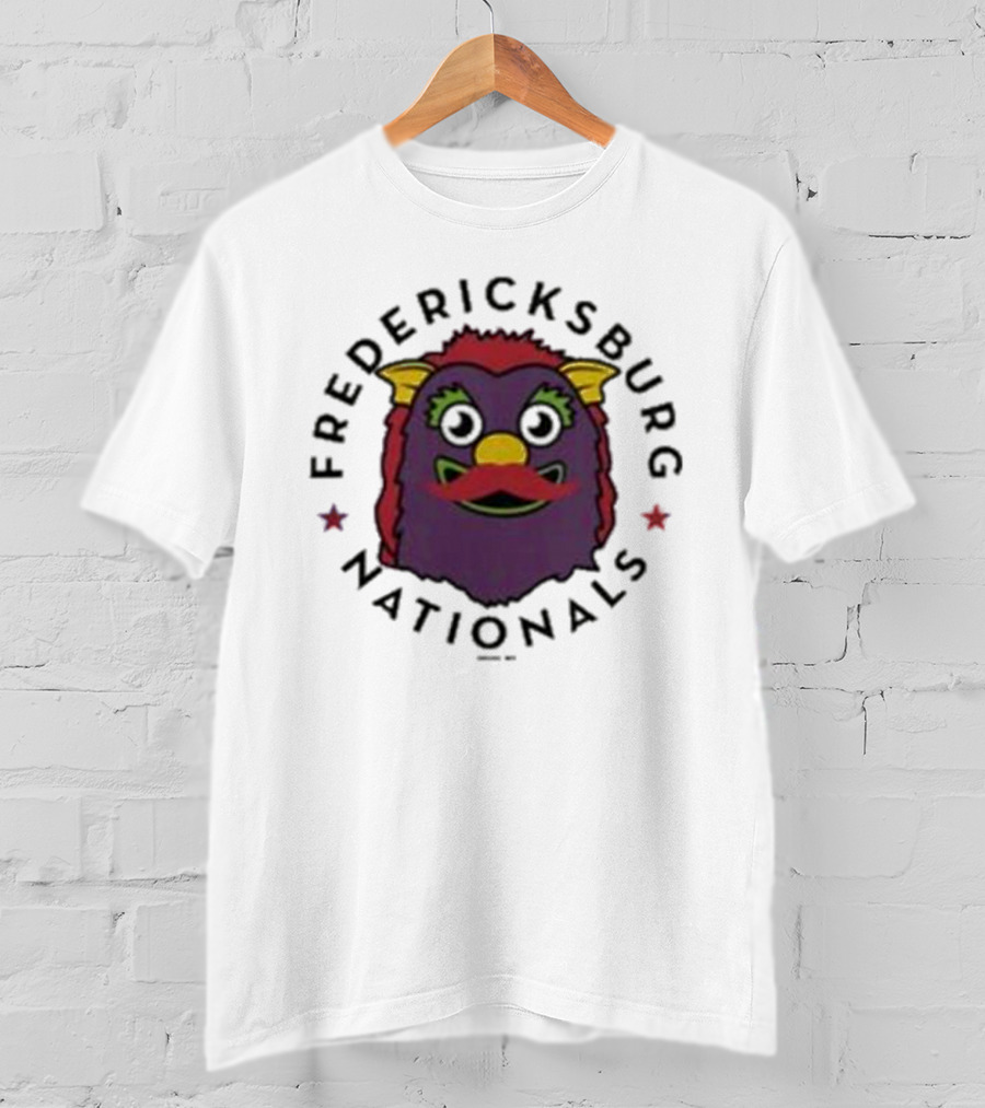 Fredericksburg Nationals Gus Mustache Colorful Mascot T-Shirt