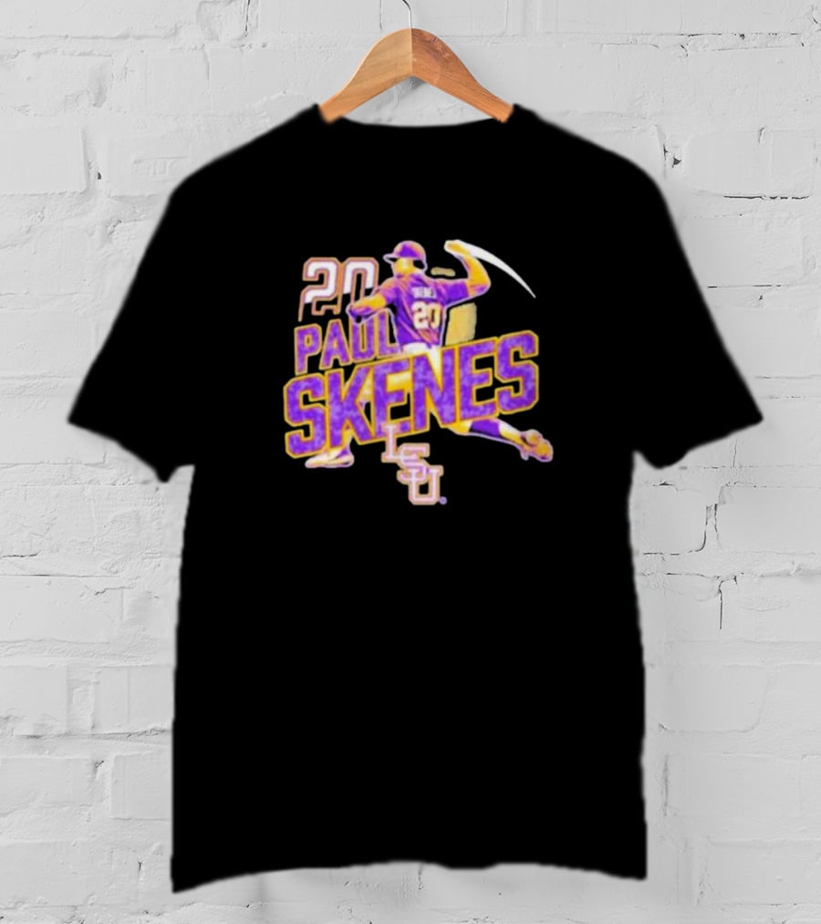 20 Paul Skenes LSU Tigers Baseball Pitcher 20 T-Shirt