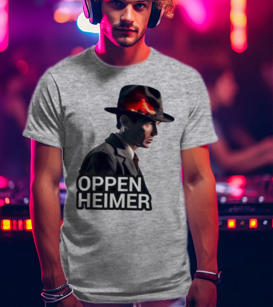 Oppenheimer Cillian Murphy Fiery Explosion Hat T-Shirt