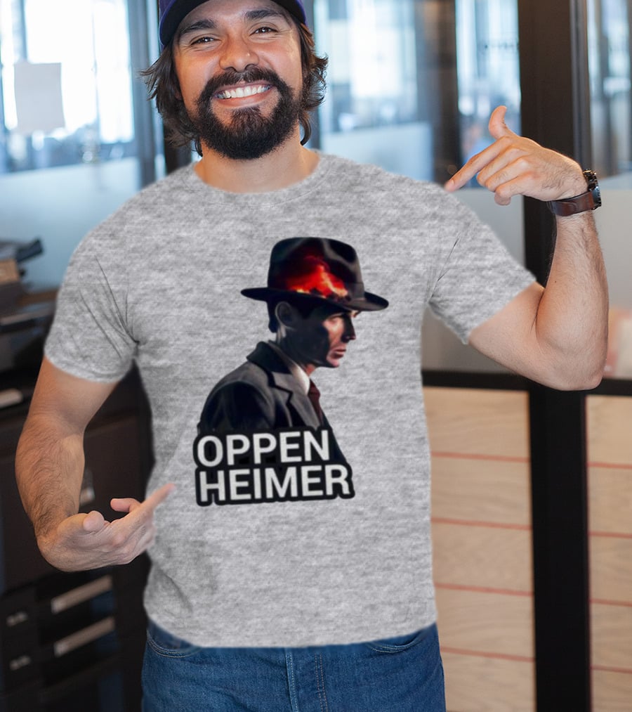 Oppenheimer Cillian Murphy Fiery Explosion Hat T-Shirt