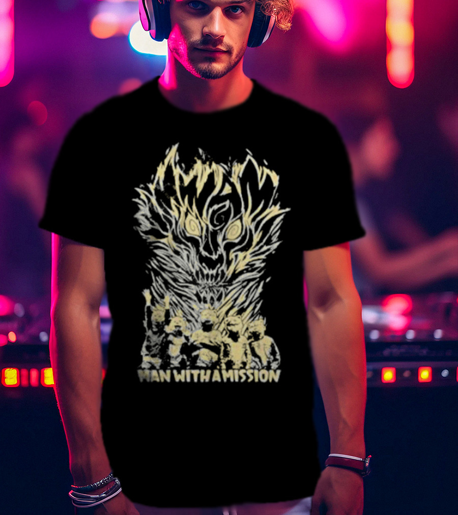 Ran Touring Man With A Mission Mwam Fire Merch T-Shirt