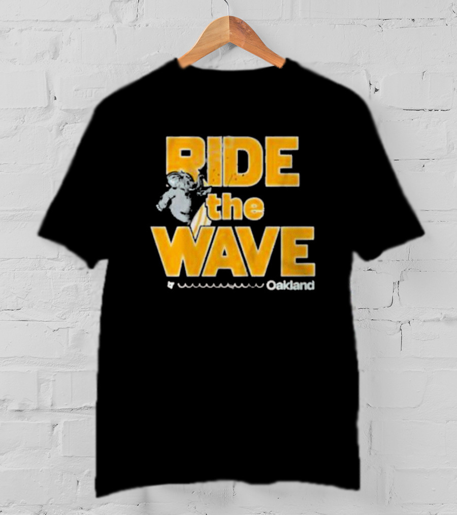 Ride The Wave Oakland Surf Elephant T-Shirt