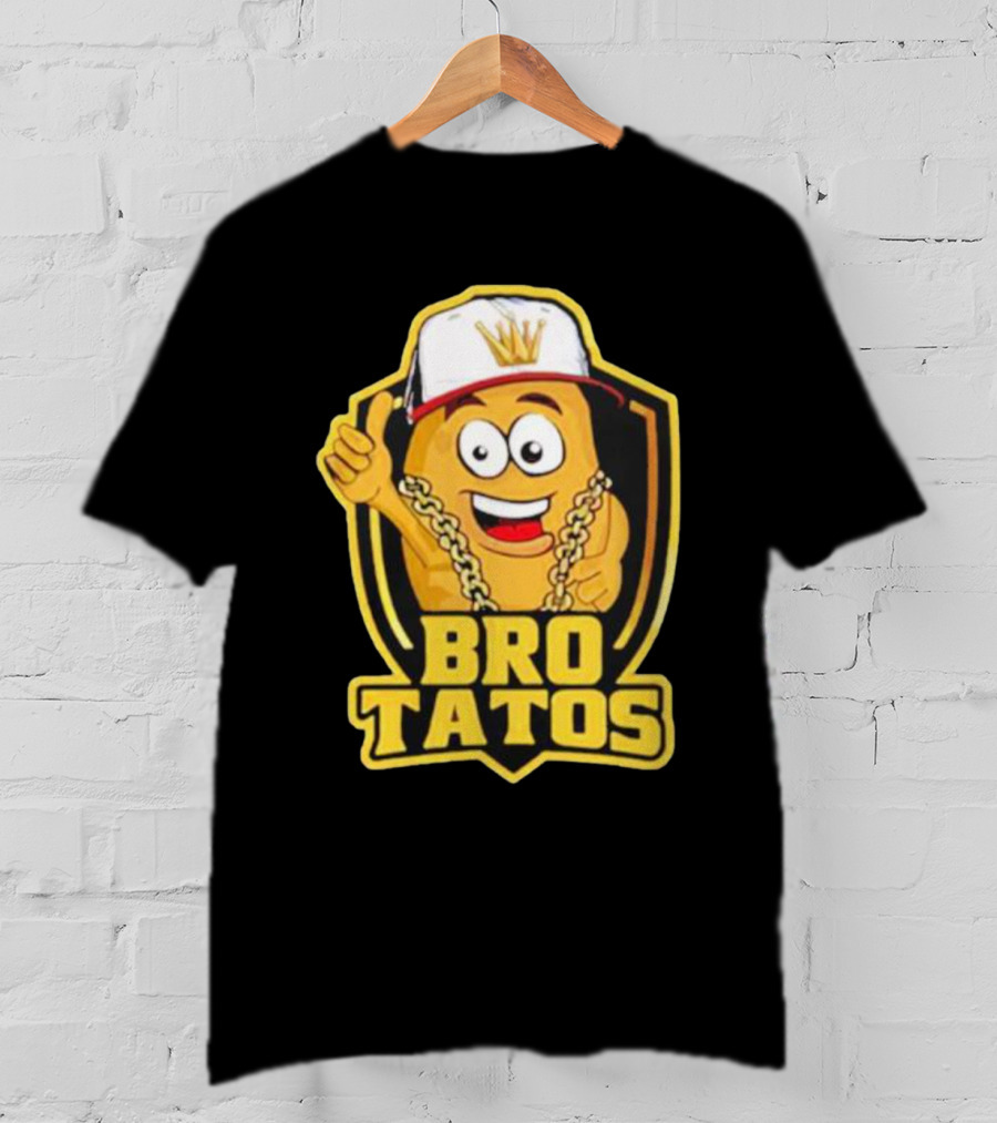 Brotatos Cartoon Potato With Gold Chain And Cap T-Shirt