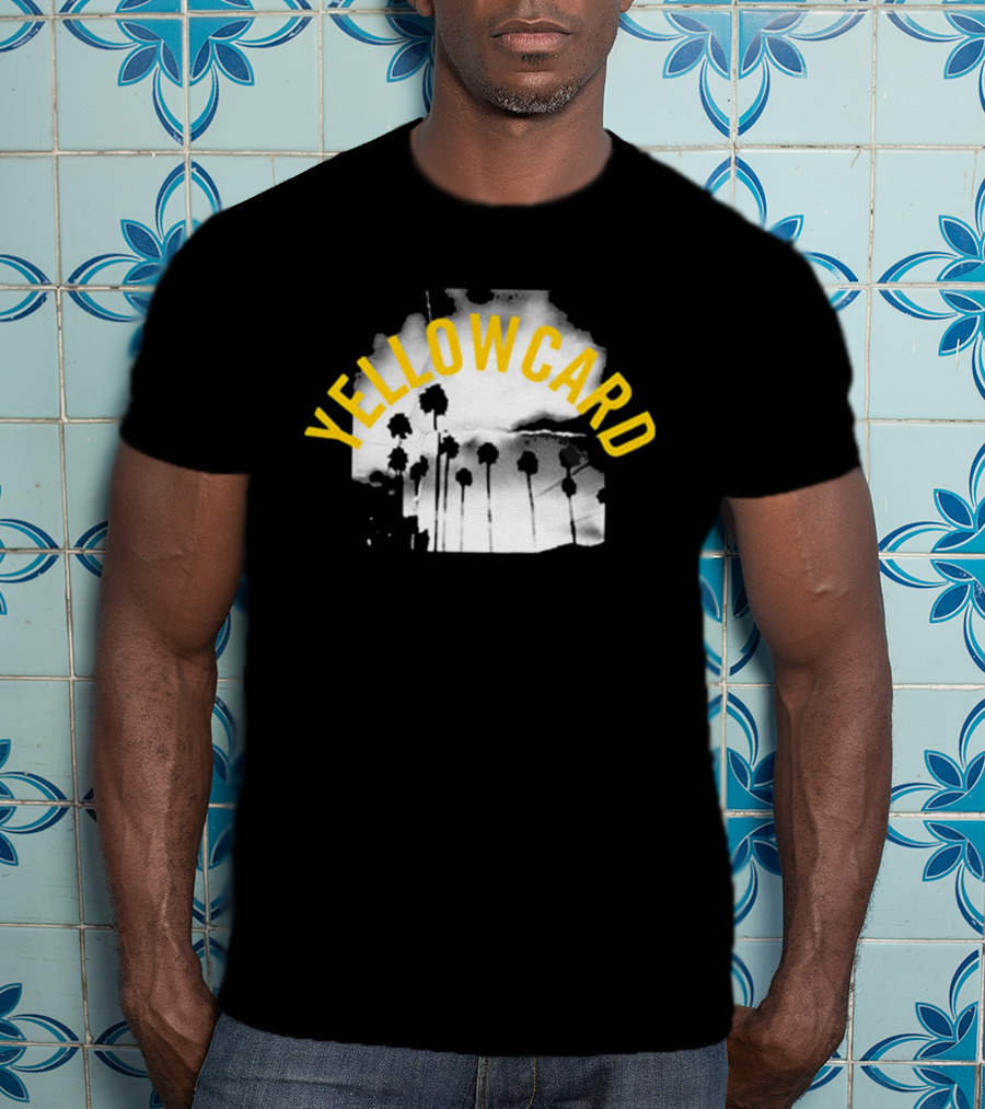 YELLOWCARD Palm Tree Skyline Arch T-Shirt