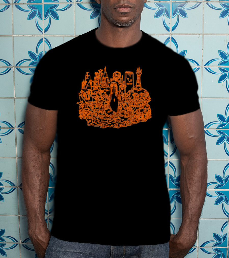 Broke Ass Stuart Urban Skyline Amos Goldbaum T-Shirt