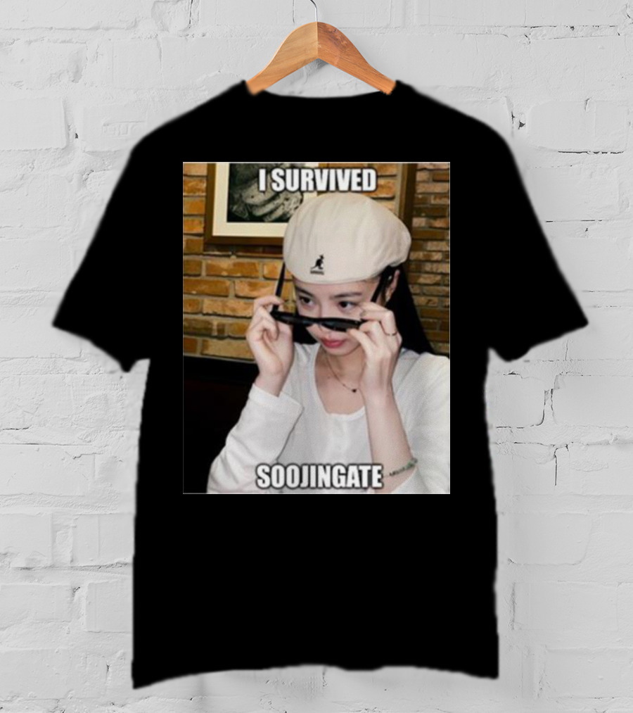 I Survived Soojingate Beret Sunglasses Meme T-Shirt