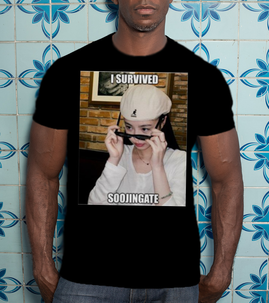 I Survived Soojingate Beret Sunglasses Meme T-Shirt