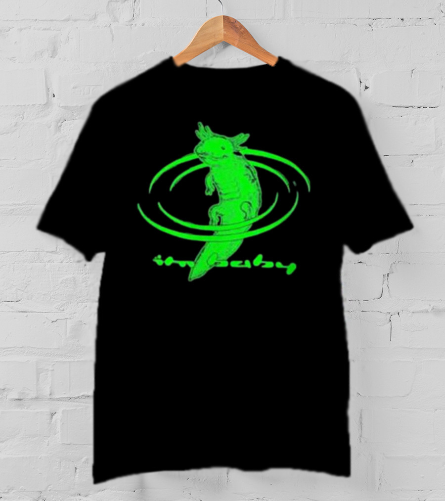 I'M Baby By Dogecore Axolotl Neon Green T-Shirt