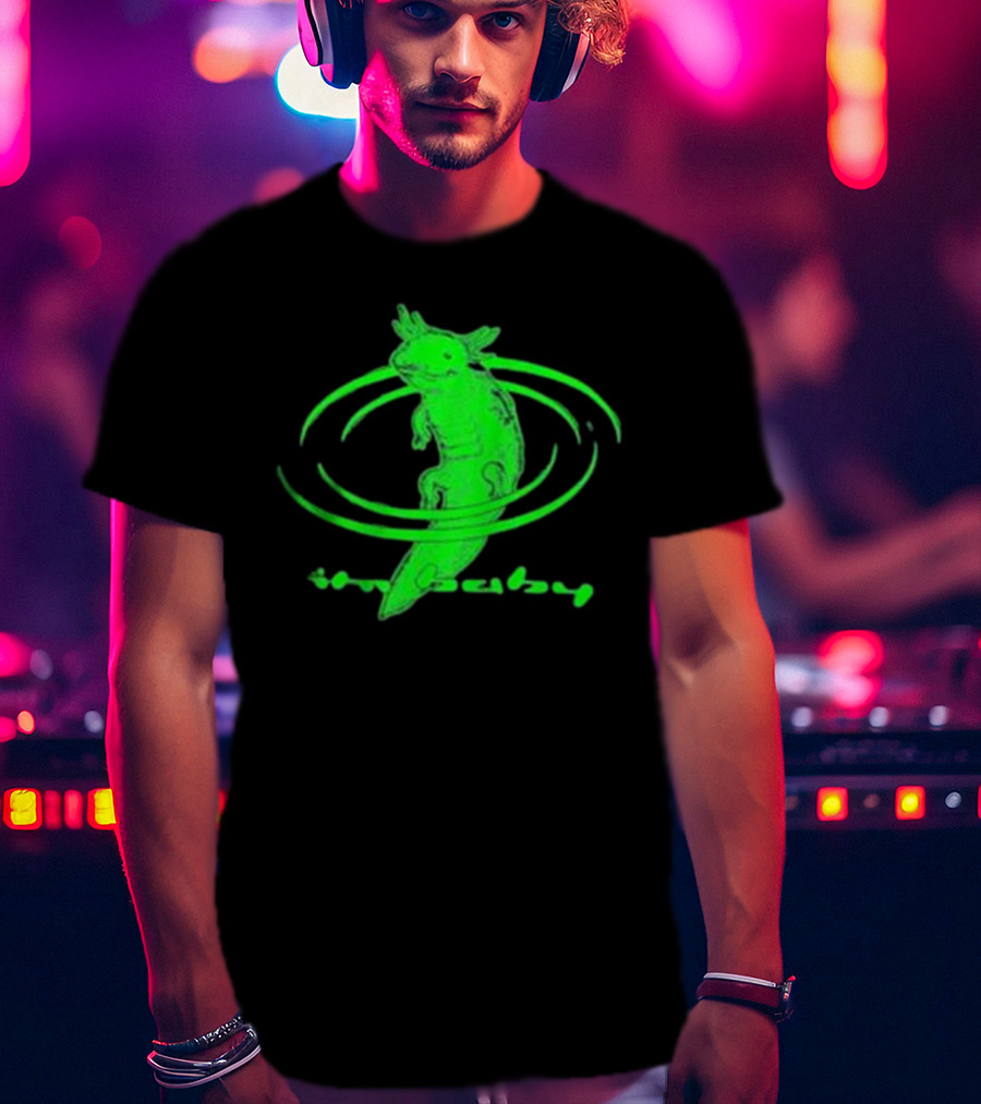 I'M Baby By Dogecore Axolotl Neon Green T-Shirt