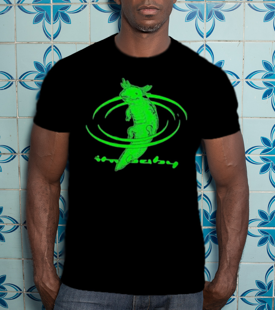 I'M Baby By Dogecore Axolotl Neon Green T-Shirt