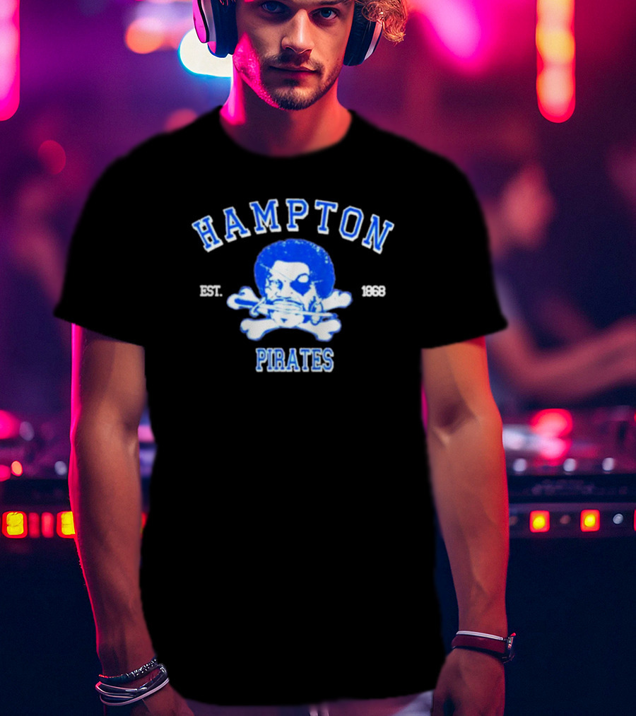 Hampton Pirates Est.1868 Skull And Crossbones T-Shirt