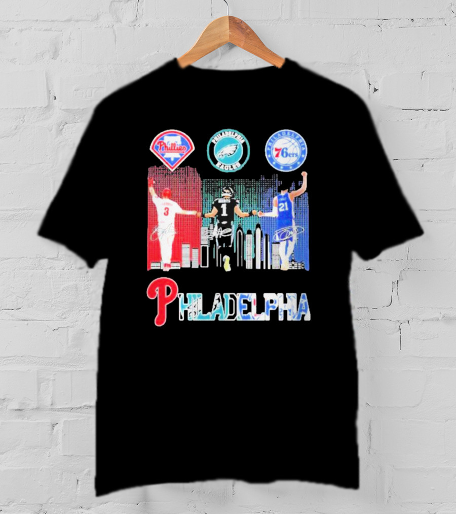 Philadelphia Phillies Eagles 76ers Harper T-Shirt
