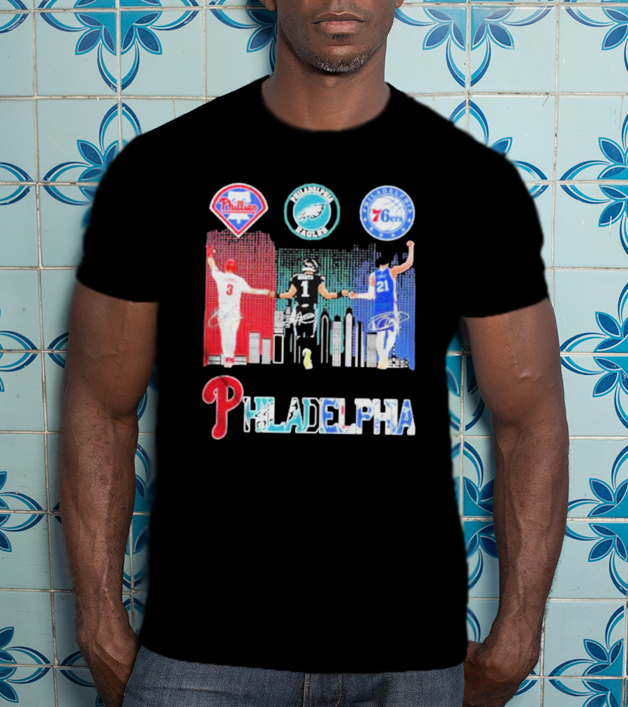 Philadelphia Phillies Eagles 76ers Harper T-Shirt