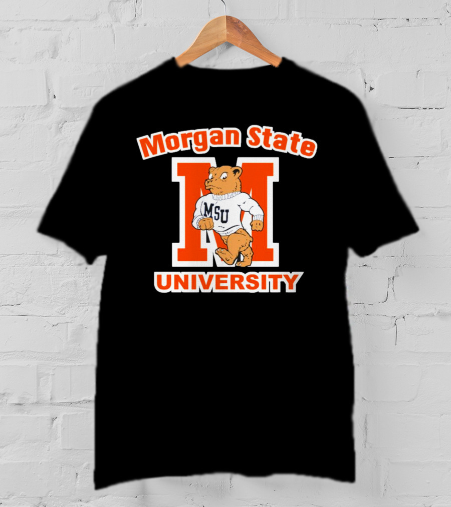 Morgan State University Bear MSU Sweater Logo Throwback T-Shirt