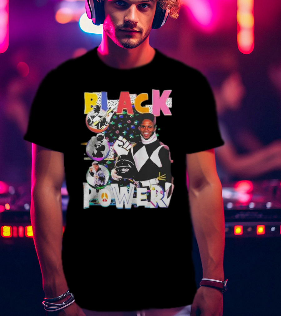 Black Power Mighty Morphin Tribute Go Go T-Shirt