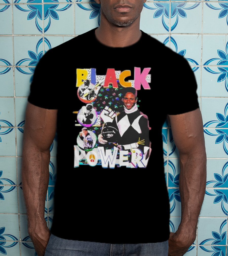 Black Power Mighty Morphin Tribute Go Go T-Shirt