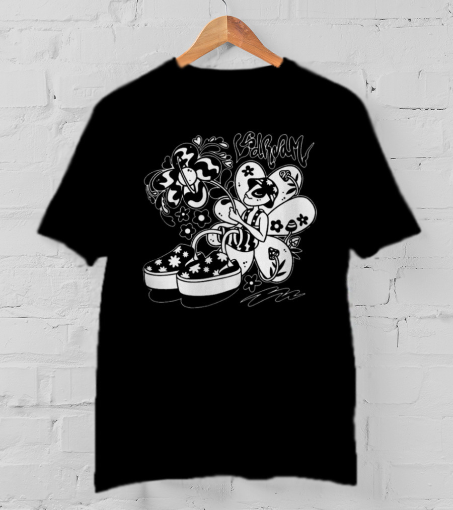 LSDREAM Merch Intergalactic Bloom Groovy Fairy With Floral Sneakers T-Shirt