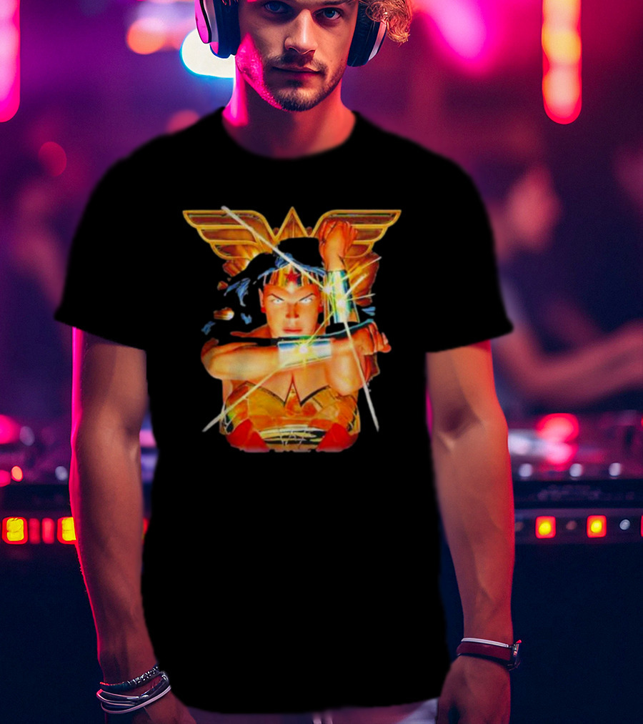 Wonder Woman Bracelets Deflection Wings Emblem T-Shirt