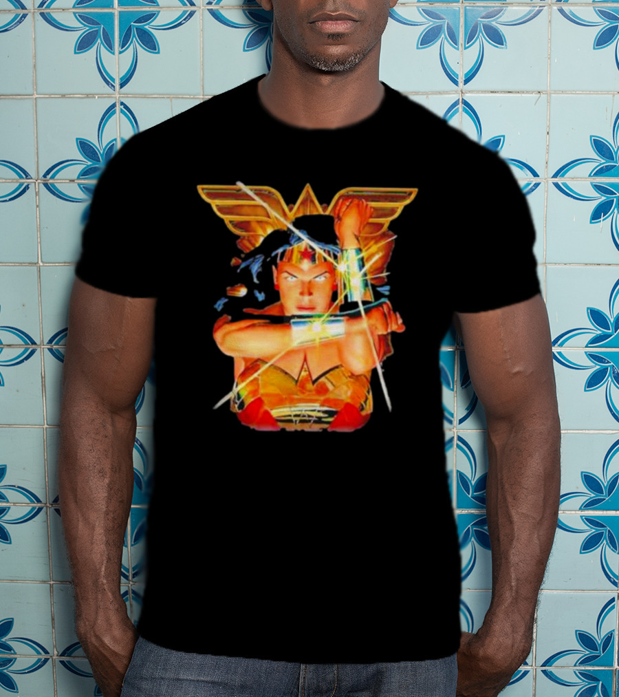 Wonder Woman Bracelets Deflection Wings Emblem T-Shirt