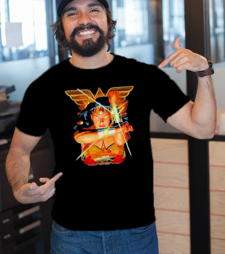 Wonder Woman Bracelets Deflection Wings Emblem T-Shirt