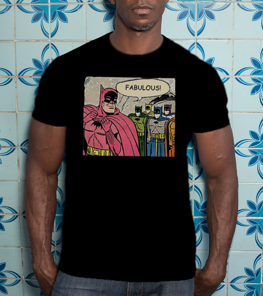 Batman Fabulous Pink Costume Comic Panel T-Shirt
