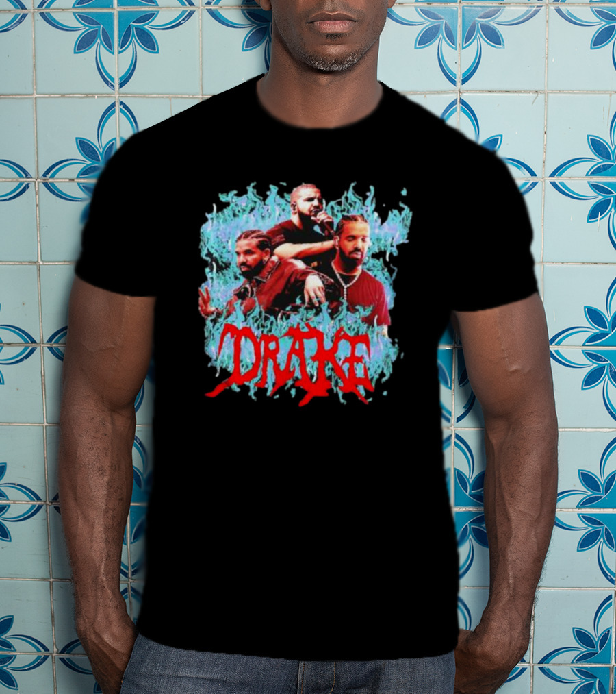Comfort Colors Drake Flame Graphic Merch T-Shirt