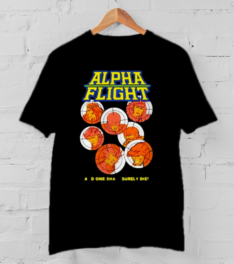 Alpha Flight Marvel Comic Art Team Characters T-Shirt