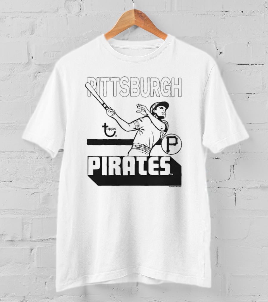Pittsburgh Pirates Topps Retro Baseball Player T-Shirt