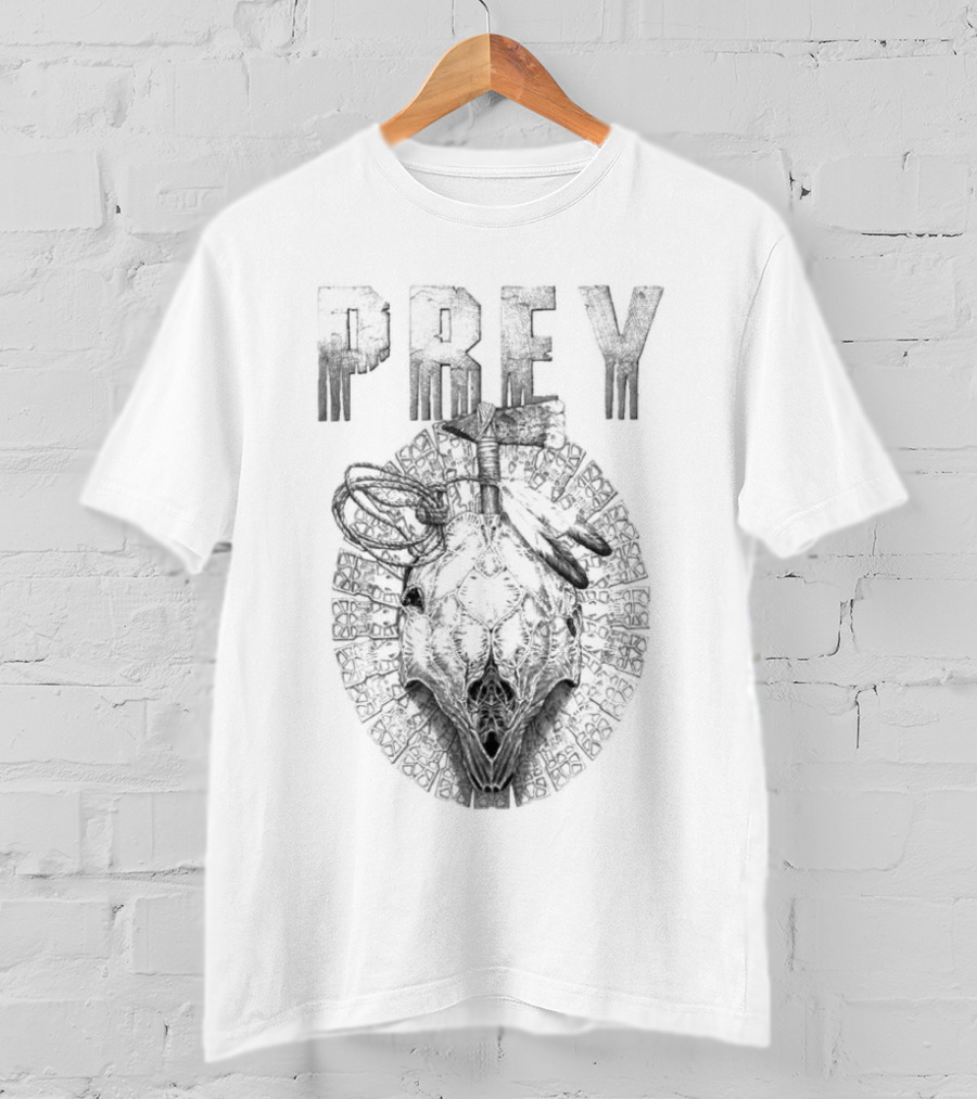 Prey Kühtaamia Merchandise Skull With Spear And Rope Motif T-Shirt
