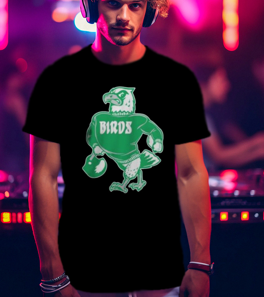 Philly Birds Mascot In Green Sweater Iconic T-Shirt