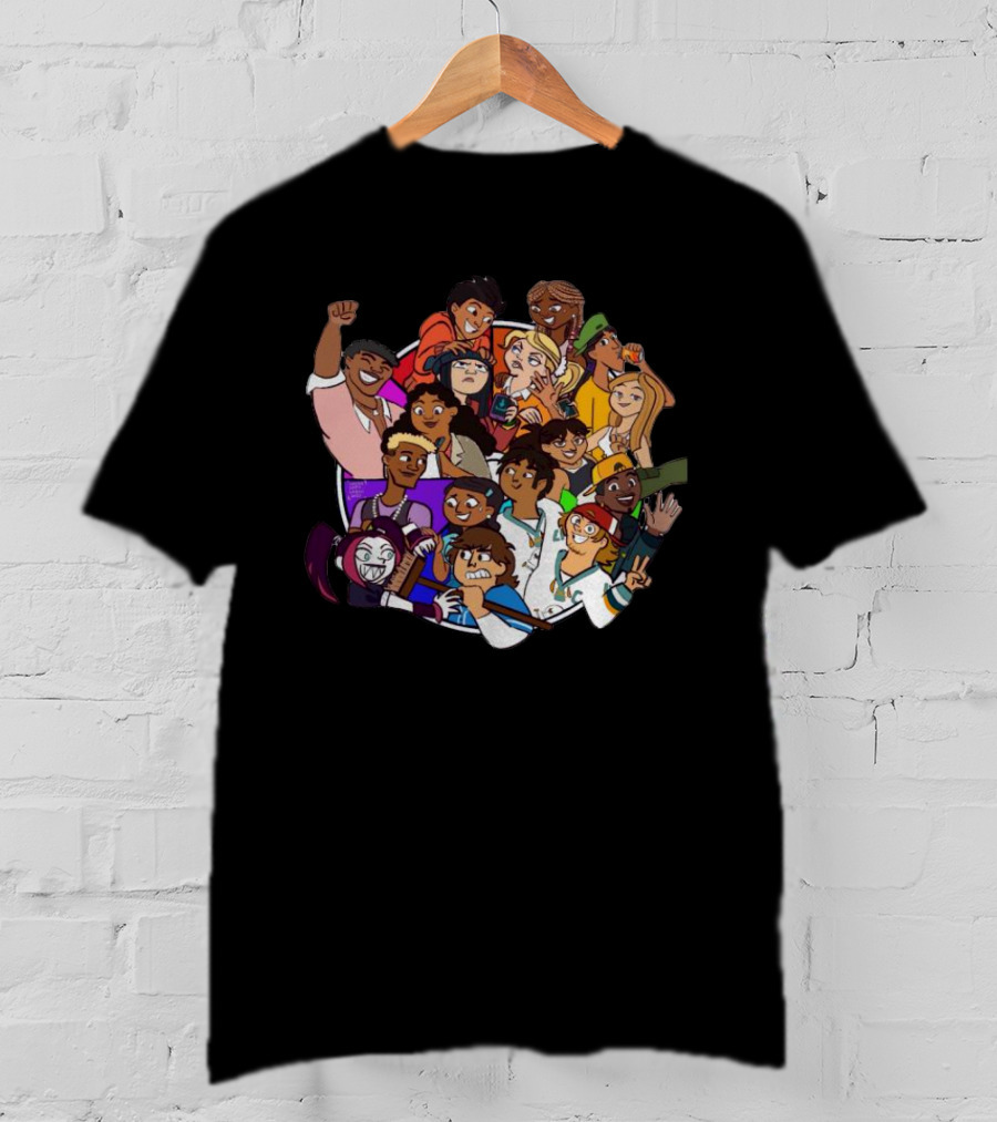Terry McGurrin Total Drama Colorful Characters Circle T-Shirt