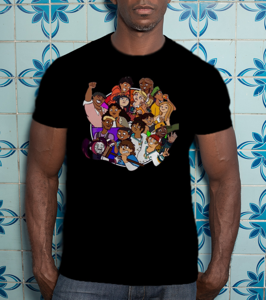Terry McGurrin Total Drama Colorful Characters Circle T-Shirt