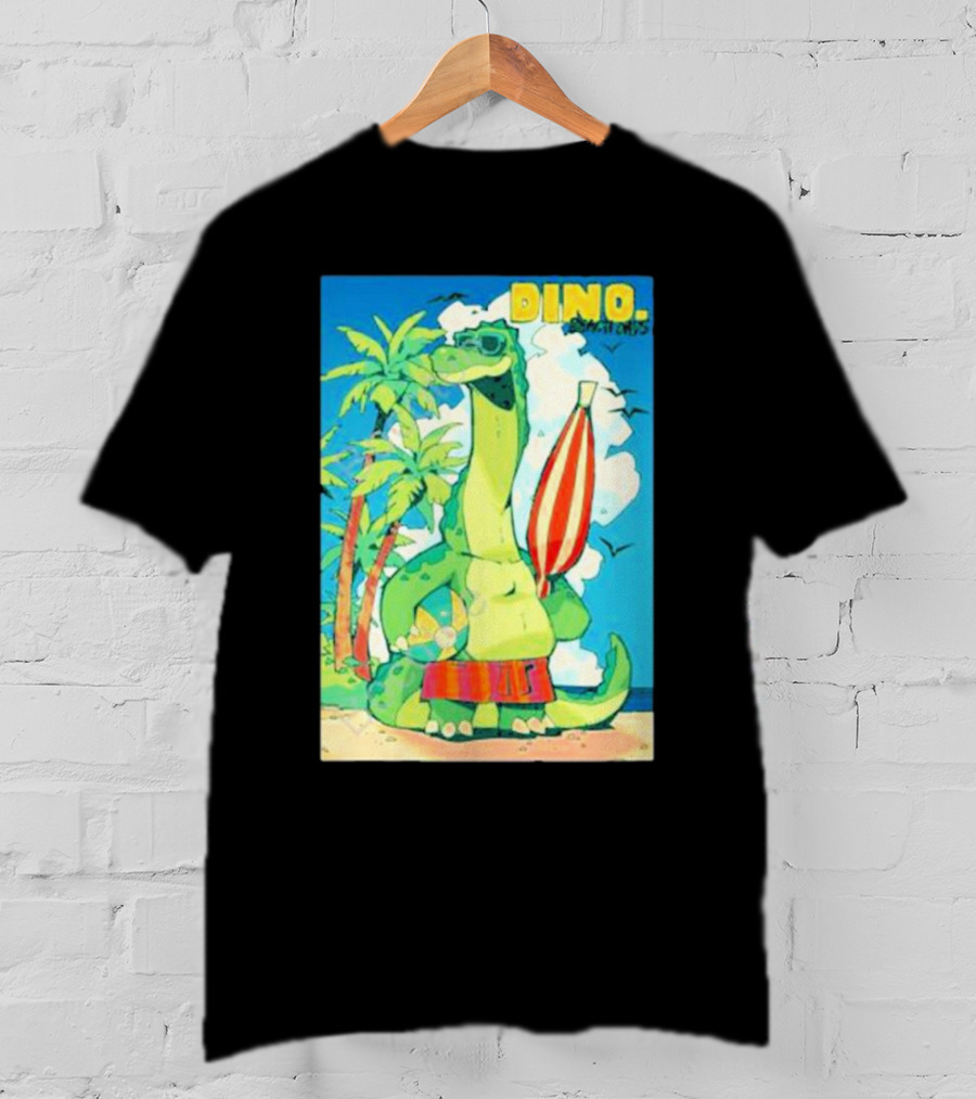 Dino Beach Days Noodle Shop Adventures T-Shirt