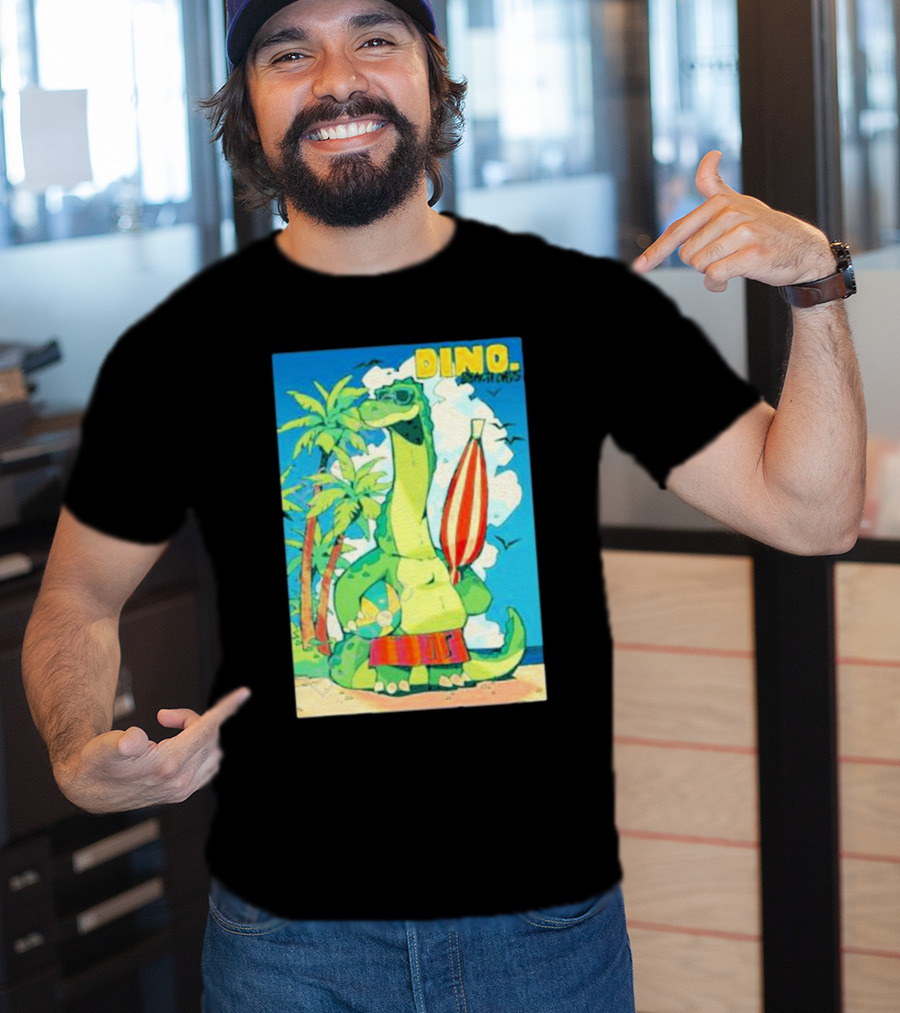 Dino Beach Days Noodle Shop Adventures T-Shirt