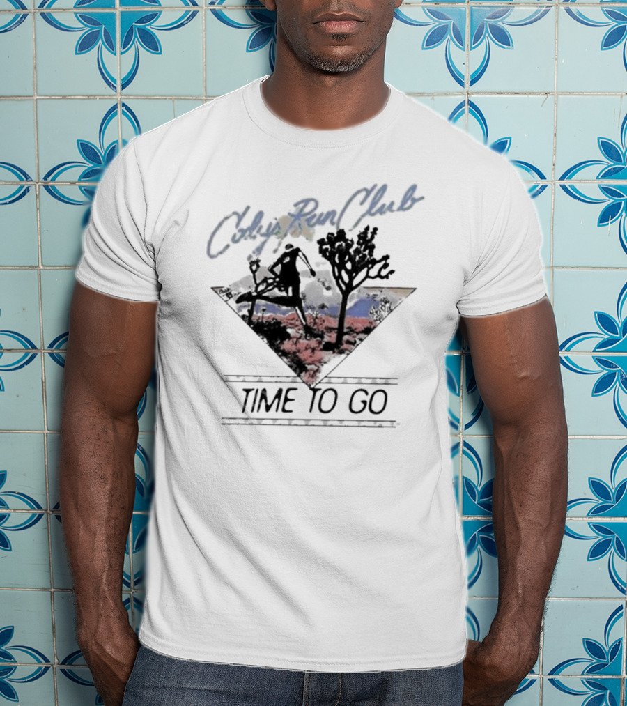 Cody's Run Club Time To Go Desert Silhouette Adventure T-Shirt