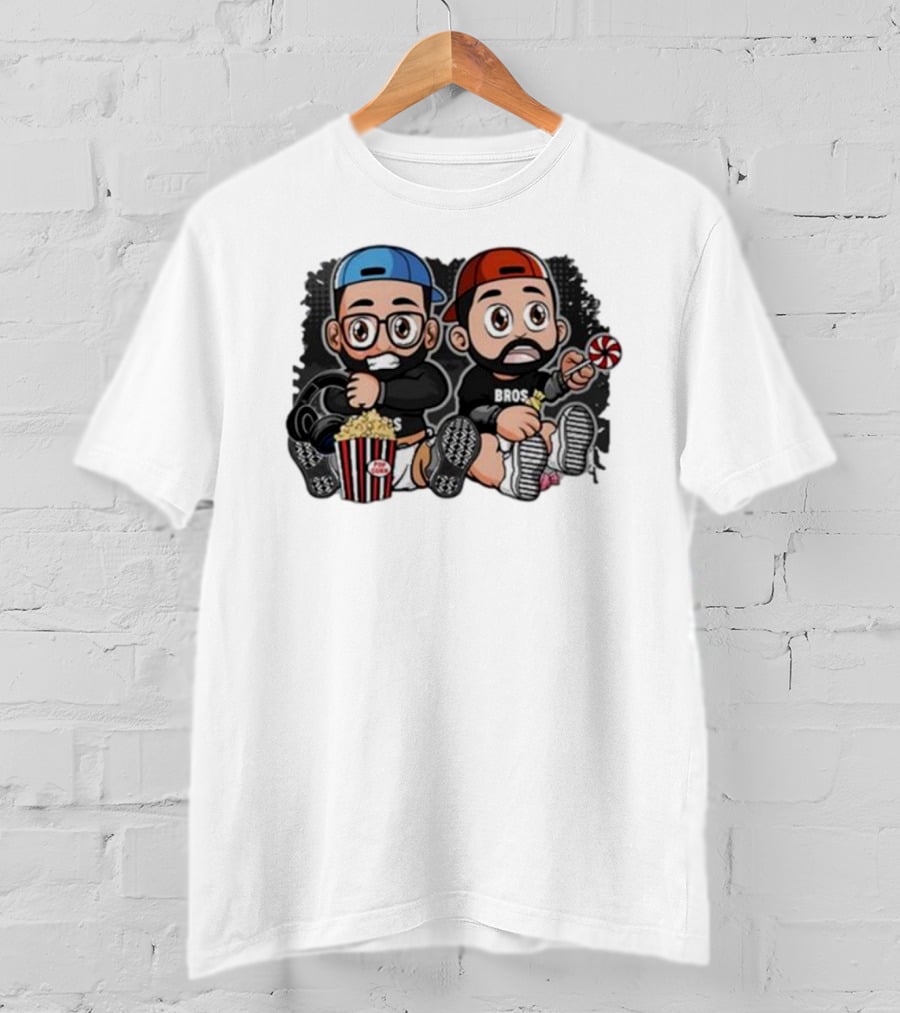 JK Bros Caca Babies Popcorn Lollipop Cap Duo Bros T-Shirt