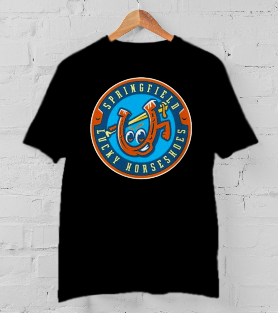 Springfield Lucky Horseshoes Mascot Logo T-Shirt