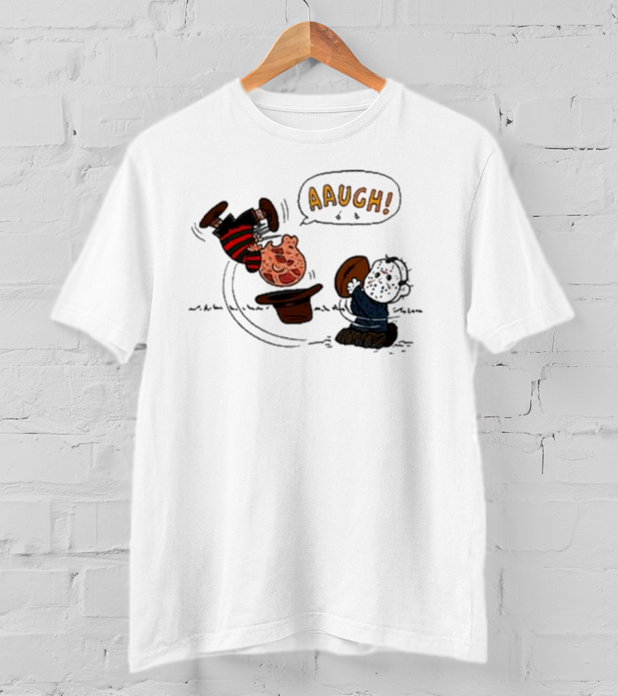 Aaugh Freddy Charlie Brown Halloween Mashup T-Shirt