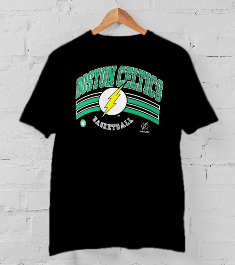 Boston Celtics The Flash Basketball Lightning T-Shirt