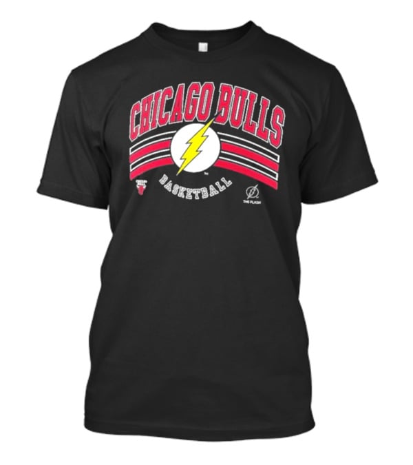 Chicago Bulls Basketball The Flash Logo Collaboration T-Shirt