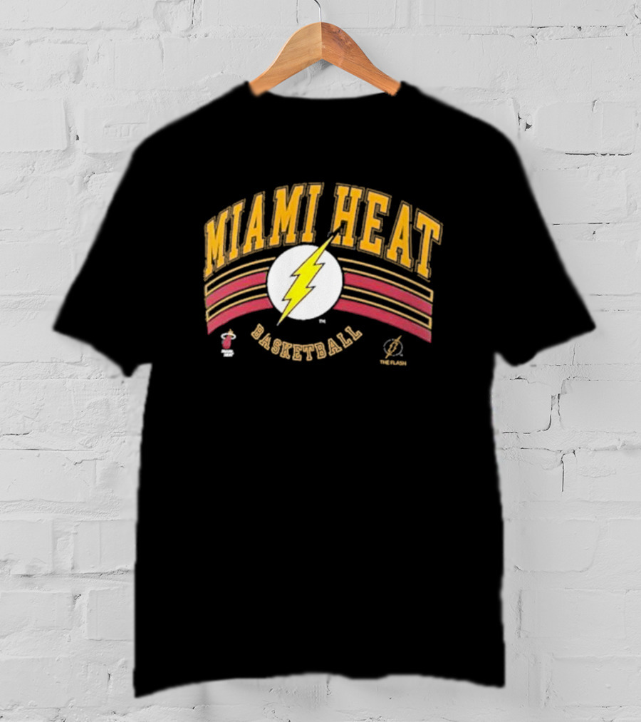 Miami Heat Basketball The Flash Fanatics Branded DC T-Shirt