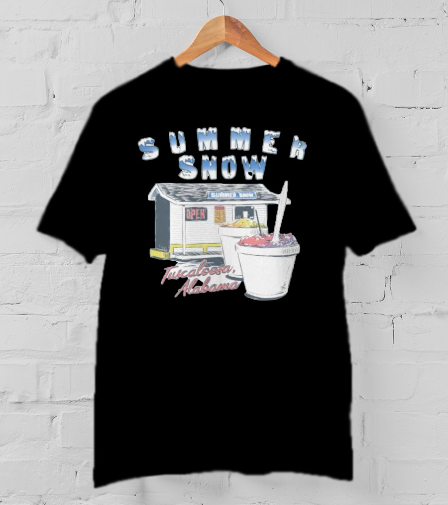Summer Snow Tuscaloosa Alabama Open Shaved Ice Cups T-Shirt