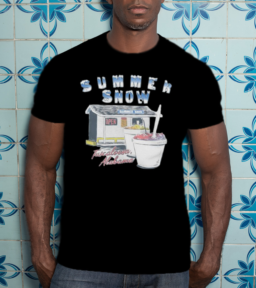 Summer Snow Tuscaloosa Alabama Open Shaved Ice Cups T-Shirt