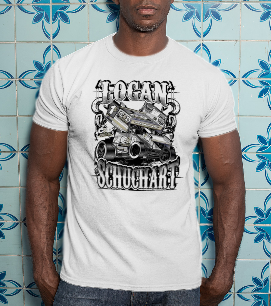 Logan Schuchart C&D Rigging Sprint Car Racing 1S Action T-Shirt