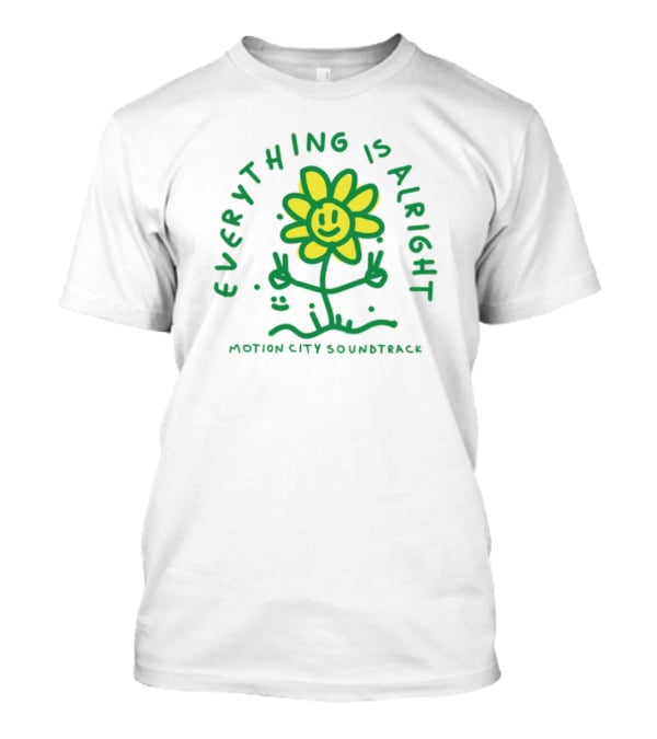 Everything Is Alright Motion City Soundtrack Smiley Flower T-Shirt